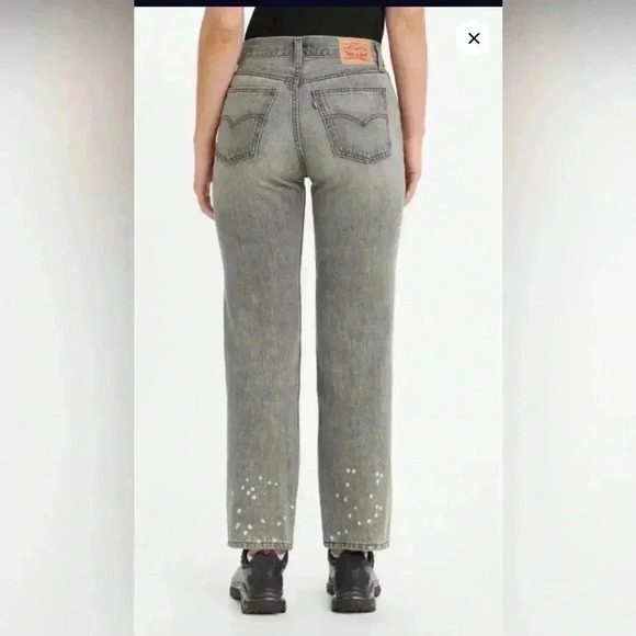 Levi’s Low Pro Straight, Worn in Light Gray, Distressed, NWT - Picture 1 of 9